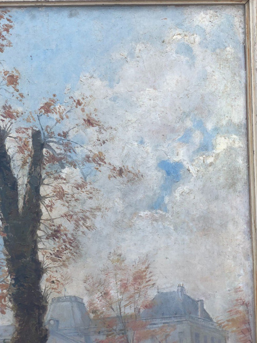 Gemälde – Gemälde auf Tafelansicht des Château De Fontainebleau
