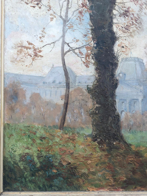 Gemälde – Gemälde auf Tafelansicht des Château De Fontainebleau
