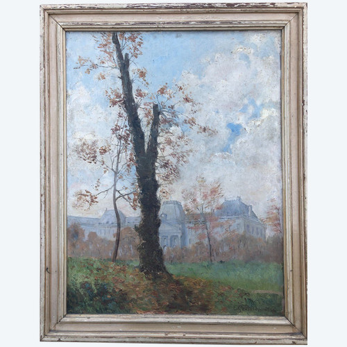 Gemälde – Gemälde auf Tafelansicht des Château De Fontainebleau