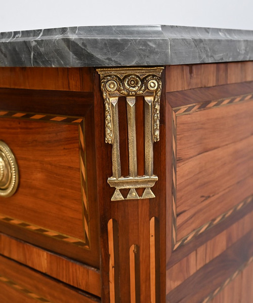 Importante Commode Écritoire en Bois précieux, époque Louis XVI – XVIIIe