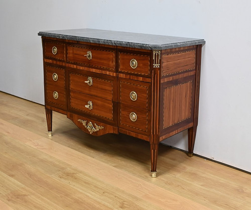Importante Commode Écritoire en Bois précieux, époque Louis XVI – XVIIIe