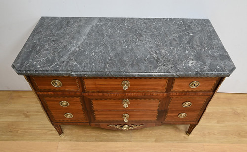 Importante Commode Écritoire en Bois précieux, époque Louis XVI – XVIIIe