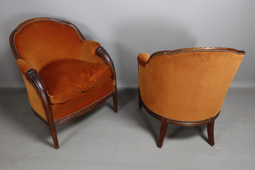 Paire de fauteuils de Paul Follot (1877-1941)