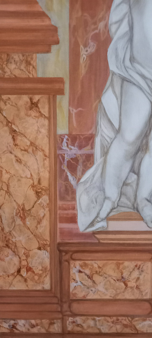 Acrylgemälde auf Leinwand/ Das Erwachen des Engels