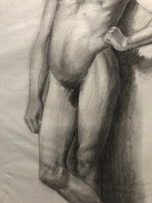 Old Academic Drawing Around 1900 By Chauvet Gaston - Pencil No. 7