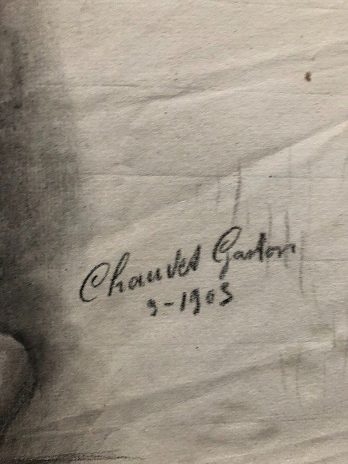 Old Academic Drawing Around 1900 By Chauvet Gaston - Pencil No. 7