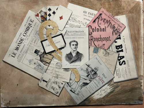 Trompe l'oeil Aquarell Von Louis Cazin Am 29.03.1892