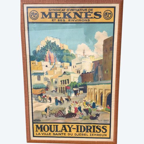 Ehemaliges Reiseplakat von Matteo Brondy 1932
