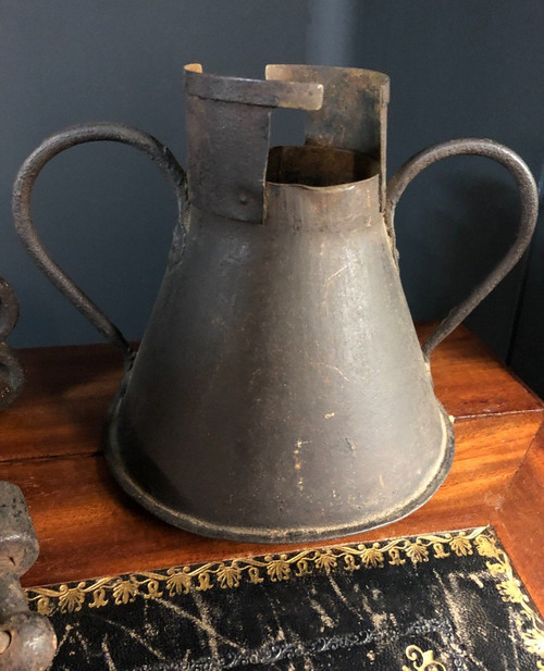 Important Moulin A Café Louis XIV Début XVIIIème - Modèle Sablier H : 37 cm