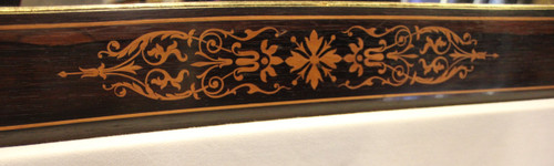 "Specchio Charles X in palissandro e intarsio 72 X 86 Cm" (72 X 86 Cm)