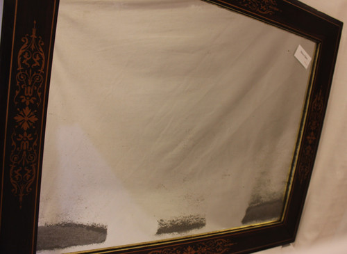 "Specchio Charles X in palissandro e intarsio 72 X 86 Cm" (72 X 86 Cm)
