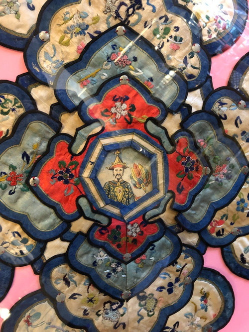 Broderie collerette Chinoise - Chine XIXème
