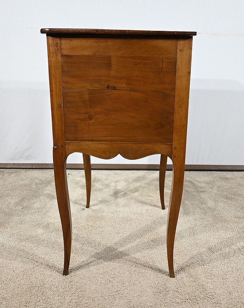 Small Chiffonnière Chest of Drawers in Walnut, Louis XV style - late 19th century