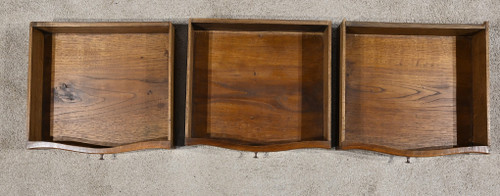 Small Chiffonnière Chest of Drawers in Walnut, Louis XV style - late 19th century