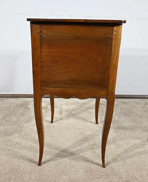 Small Chiffonnière Chest of Drawers in Walnut, Louis XV style - late 19th century