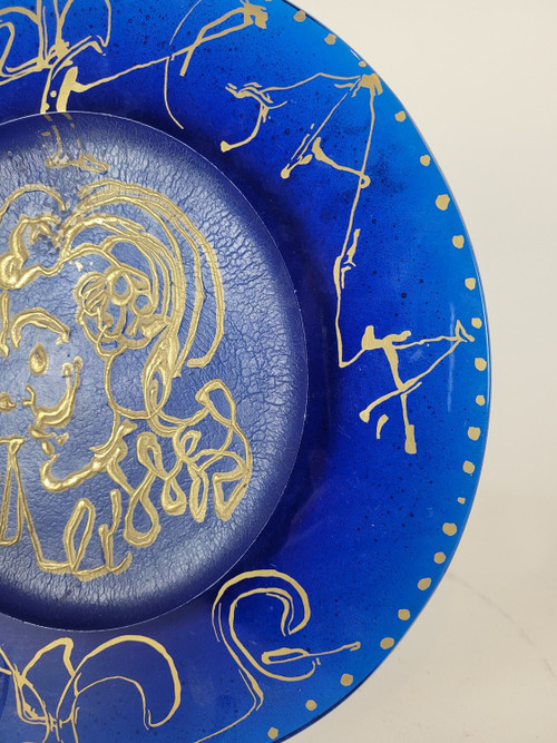 La Triomphale, Plate signed Dali Et Daum, 20th century