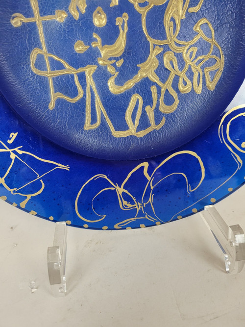 La Triomphale, Plate signed Dali Et Daum, 20th century