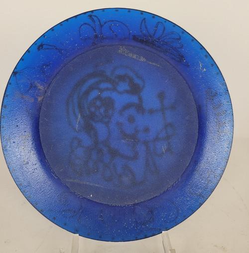 La Triomphale, Plate signed Dali Et Daum, 20th century