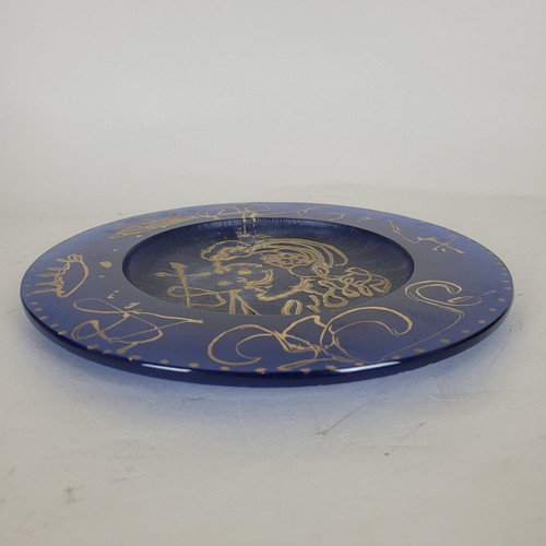 La Triomphale, Plate signed Dali Et Daum, 20th century
