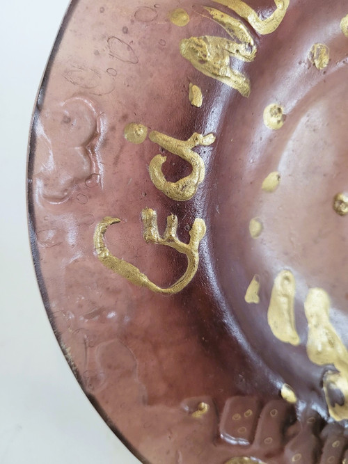 Ceci N'est Pas Une Assiette, Teller signiert von Dali Et Daum, 20. Jahrhundert