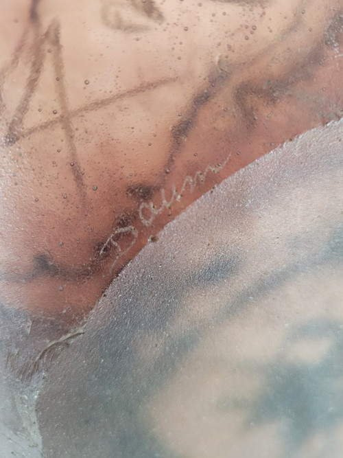 Ceci N'est Pas Une Assiette, Teller signiert von Dali Et Daum, 20. Jahrhundert