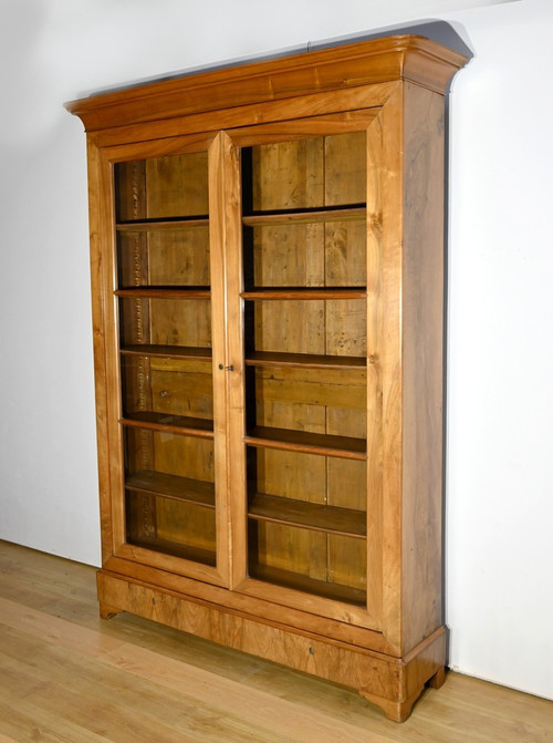 Importante proprietà Biblioteca in noce, periodo di restauro - inizio XIX secolo