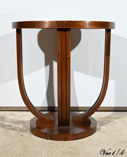 Rosewood pedestal table, Art Deco - 1940