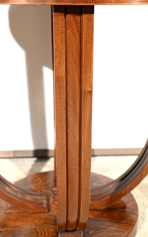 Rosewood pedestal table, Art Deco - 1940