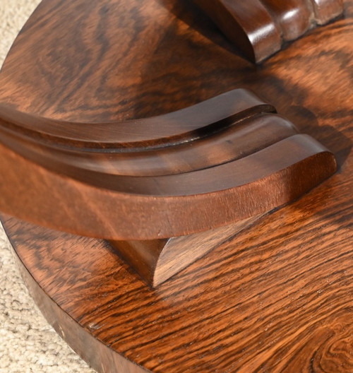 Rosewood pedestal table, Art Deco - 1940