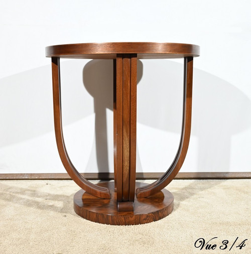 Rosewood pedestal table, Art Deco - 1940