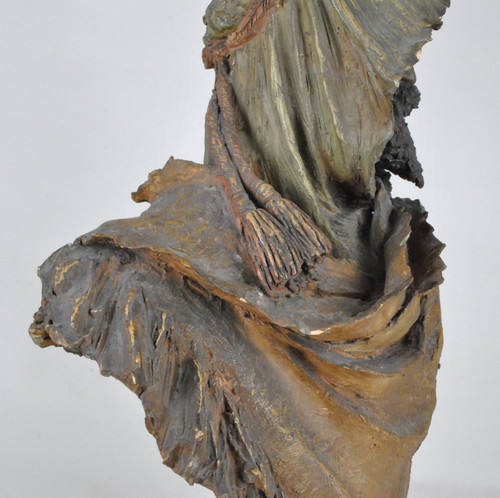 Stellmacher, Busto in Terracotta, Arabo, XIX Secolo