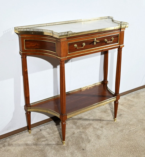 Piccola console in mogano, periodo Luigi XVI - Fine XVIII secolo