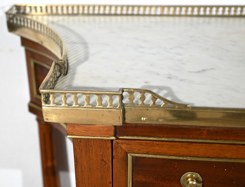Piccola console in mogano, periodo Luigi XVI - Fine XVIII secolo
