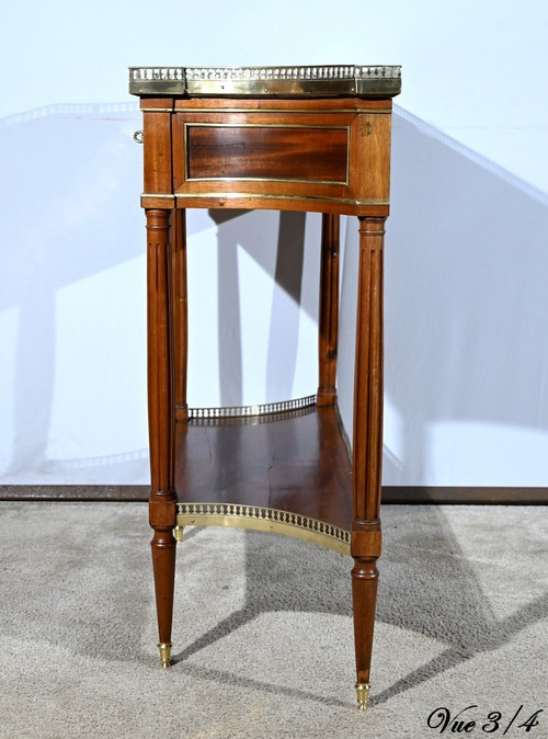Piccola console in mogano, periodo Luigi XVI - Fine XVIII secolo