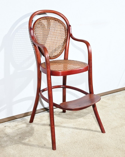 Seggiolone in faggio n°12303, timbro Thonet - Inizio XX secolo