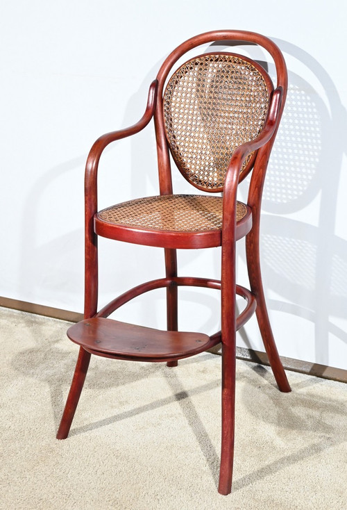 Seggiolone in faggio n°12303, timbro Thonet - Inizio XX secolo