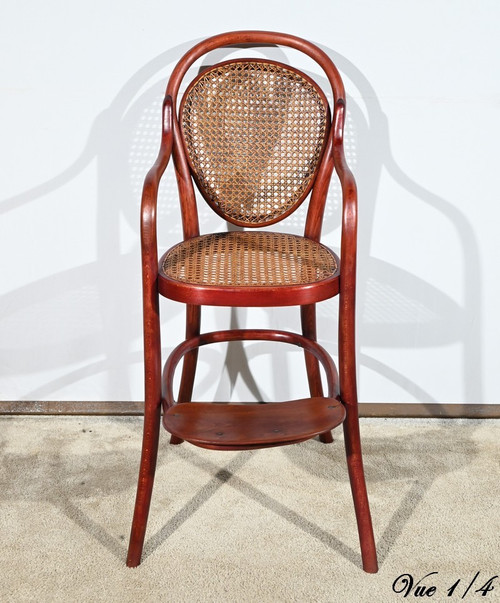 Seggiolone in faggio n°12303, timbro Thonet - Inizio XX secolo