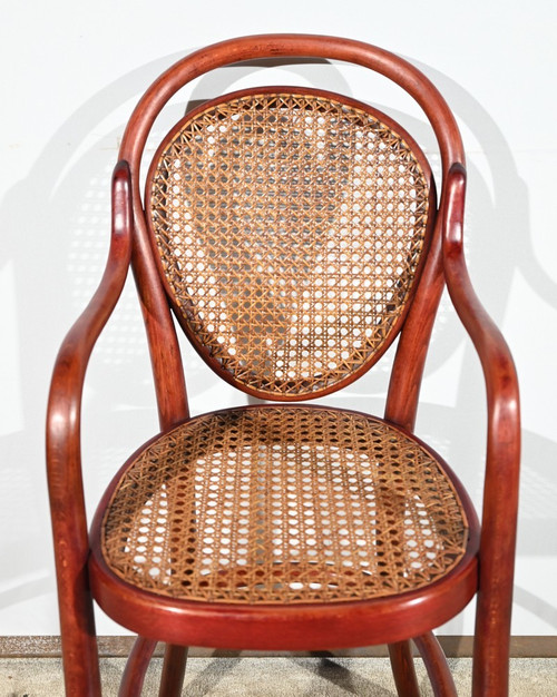 Seggiolone in faggio n°12303, timbro Thonet - Inizio XX secolo