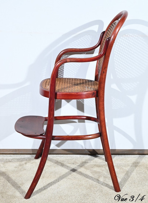 Seggiolone in faggio n°12303, timbro Thonet - Inizio XX secolo