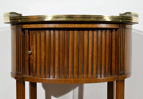 Petite Table Tambour en Acajou, style Louis XVI – Début XXe
