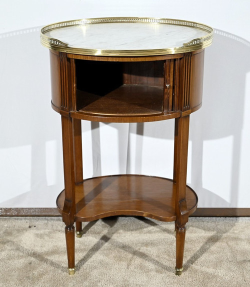 Petite Table Tambour en Acajou, style Louis XVI – Début XXe