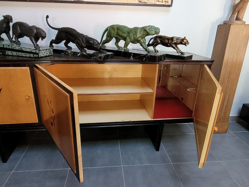 *Offre spéciale  *Sideboard - Exotic Wood Marquetry Bar, 1960s