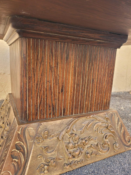 *Offre spéciale*Table Basse En Bois Et Verre églomisé, Art Déco, XXème Siècle