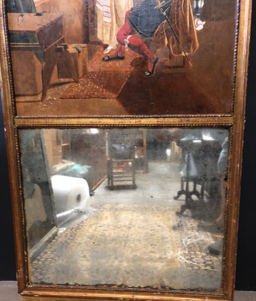 Trumeau Début XIXéme Restauration Charles X - miroir mercure