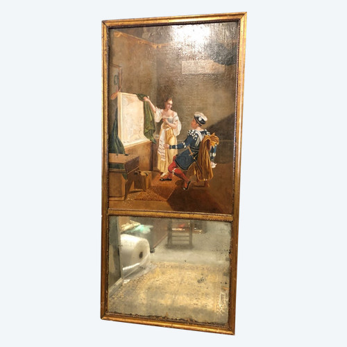 Trumeau Début XIXéme Restauration Charles X - miroir mercure