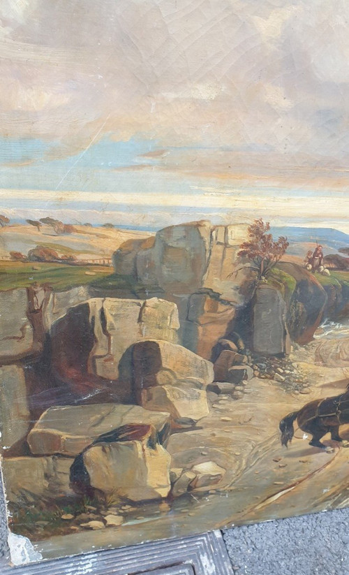 Der Sturm, Öl auf Leinwand, 19. Jahrhundert