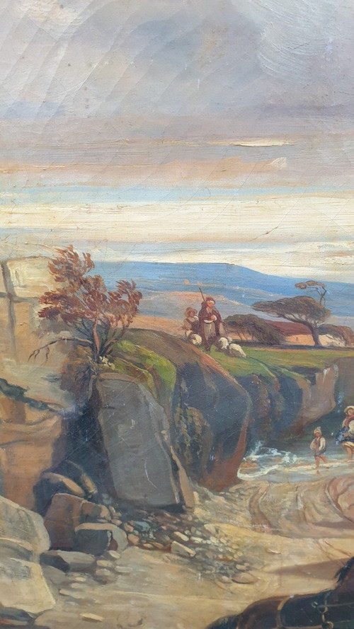 Der Sturm, Öl auf Leinwand, 19. Jahrhundert