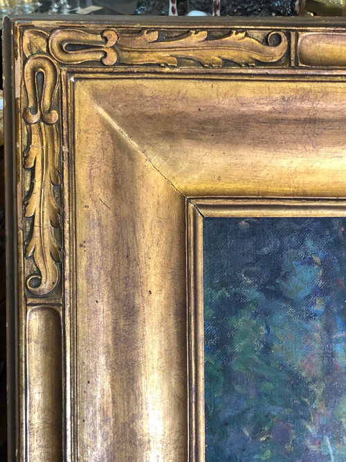 Oil Painting On Canvas “jungle” Signed Fauconnier Dated 1946