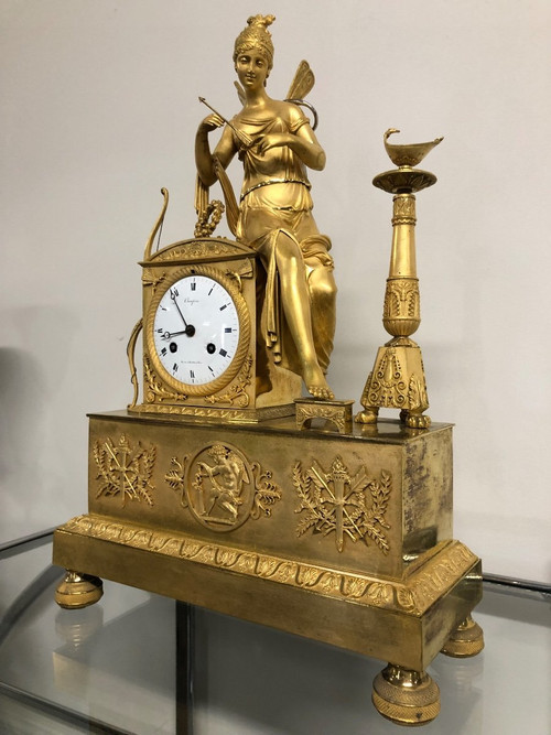 Gilt Bronze Pendulum Empire Restoration