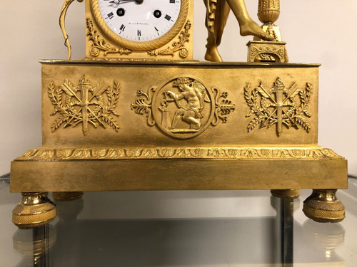 Gilt Bronze Pendulum Empire Restoration
